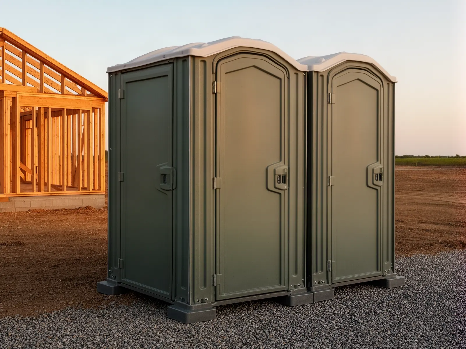 Clean porta potty unit from Big Branch Portable Toilet Rental in Arlington, VA